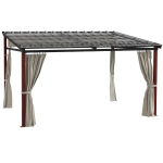 Outsunny Pergola de Gradina cu Pereti Laterali