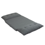 HOMCOM Relaksacyjny Fotel Niski, 13 Pozycji, Wygląd Lnu, Konstrukcja Metalowa, 100 x 71 x 54 cm, Szary