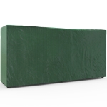 Outsunny Stojak na drewno kominkowe, 0,6 m³, z pokrywą, malowany proszkowo metal, do 200 kg, Czarny/Ciemnozielony