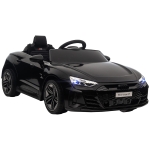 HOMCOM Kinderauto, Elektroauto, Audi-lizenziert, mit Sicherheitsgurt, Fernbedienung, Licht, schwarz, 103 x 58 x 41cm