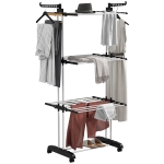 xinxinyu Stendibiancheria da viaggio per esterni con 12 clip, portatile, per campeggio, cortile, camper, resistente, per viaggi selvaggi, portatile, antivento, elastico, per stendibiancheria (azzurro