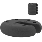 Outsunny 4 x 2,2 kg standvoet voor paviljoen tent gewicht basis zwart Ø20 x 4,5 cm
