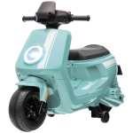 AIYAPLAY 6V Elektrische Kinder Motorfiets, met Koplamp en Muziek, Voor- en Achteruitgang, Trainingswielen, 18-36 Maanden, Groen