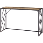 HOMCOM Console, Haltafel, Industrieel Ontwerp, Stevig Metalen Frame, 120 x 35 x 75 cm