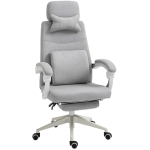 Vinsetto HOMCOM bureaustoel, gamingstoel, stoel met wielen, ergonomisch design, polyester, schuim, MDF, kunststof, 51 x 50,5 x 117-127 cm