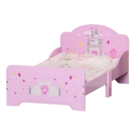 Homcom Pat Copii Roz – 143×73×60 cm, Lemn, pentru Varste 3-6 Ani