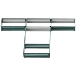 Outsunny Hochbeet aus modularem Stahl für den Garten, Set mit 5 Hochbeeten für Gemüse, Pflanzen, Blumen, Grün