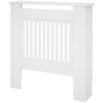 HOMCOM Osłona Grzejnika, Maskowanie Grzejnika, 78 x 19 x 81cm, Osłona Grzejnika do Sypialni, Salonu, MDF, Biały