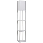 HOMCOM vloerlamp staande lamp met 3 planken
