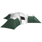 Outsunny 6-9 Man Tent with Bedrooms and Living Room, Accessories Included