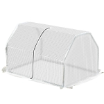 Outsunny Mini Gewächshaus, wetterbeständig, leicht zu transportieren, 99 cm x 71 cm x 60 cm, Folientunnel, Grün