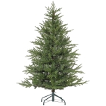 HOMCOM Weihnachtsbaum 150 cm, realistisches Aussehen, Schnellaufbau, inkl. Ständer, feuersicherer Kunststoff