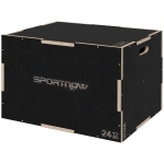 SPORTNOW Box Jump pliométrie 3 en 1 boîte à saut musculation fitness & entraînement croisé pour box training en bois, 51/61/76 cm