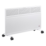 HOMCOM POWER Convector Radiator Freestanding or Wall-mounted Heating with 2 Heat Settings Safety Cut-Off, White