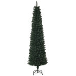 HOMCOM Árbol de Navidad Artificial Altura 180 cm con 380 Ramas Decoración Navideña para Interiores Ø56x180 cm Verde
