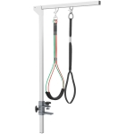 PawHut Haustier Fellpflege Arm, höhenverstellbar, 36  x 8 x 74 cm, Silber