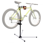 HOMCOM Soporte de Reparación Caballete de Bicicleta para Hogar con Altura Ajustable y Giratorio 100x66x180 cm Negro