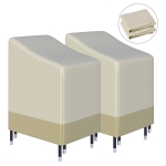 Outsunny Lot de 2 housses de protection chaises de Jardin empilables bâche étanche 90L x 70l x 115H cm Oxford Haute densité 600D