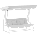 Outsunny 145 x 200Wcm Swing Chair Canopy Replacement - Light Grey