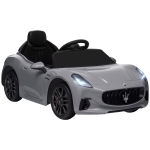 AIYAPLAY Macchina per Bambini 12V Maserati Gran Turismo Folgore con Telecomando, Età 3-5 Anni, Grigio