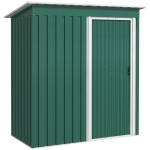 Capanno Da Giardino Outsunny 1.16m² - Acciaio Zincato, Porta Scorrevole, Verde, 163x89x182 Cm - Foto 2