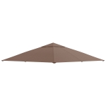 Telo Di Ricambio Per Gazebo HWC-C42: Copertura Tetto In Poliestere 300x370cm, Idrorepellente E Protezione UV20+ - Colore Marrone