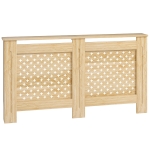HOMCOM Cubreradiador de MDF Cubierta para Radiador para Salón Dormitorio Pasillo 152x19x82 cm Roble