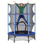 Trampolino Per Bambini 3-6 Anni Con Rete Di Sicurezza E Gambe A L – 160x190 Cm, Senza Molle, Indoor/outdoor