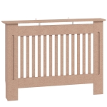 HOMCOM Cubre Radiador Cubierta para Radiador con Dispositivo Antivuelco Diseño Moderno 112x19x81cm Madera Natural