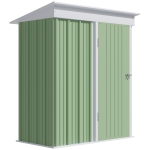 Magazie Gradina Otel Verde 161x95x163/181 cm cu Usa Blocabila