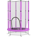AIYAPLAY Trampoline pour Enfants avec Filet de Sécurité, pour Intérieur et Extérieur, 3-6 Ans, Violet