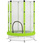 AIYAPLAY Trampoline Enfant avec Filet de Sécurité, pour l'Intérieur et l'Extérieur, 3-6 Ans, Vert