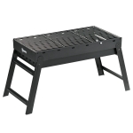 Outsunny Foldable Charcoal Grill - Black
