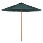 Houten zonnescherm houten parasol tuinscherm balkonparasol marktparasol
