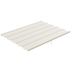 Outsunny Retractable Pergola Shade Cover, Replacement Canopy for 4 x 3 (m) Pergola, Retractable Roof, Cream White