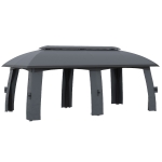 Outsunny Waterdichte Tuinpaviljoen 3x6m voor Tuin, Ideaal voor Feesten en Vriendschap, Donkergrijs