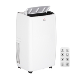 HOMCOM 12,000 BTU Mobile Air Conditioner, Grade A Rated - White