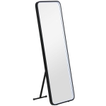 HOMCOM Espelho de Pé com Luzes LED Espelho de Corpo Inteiro 151,5x50 cm com Iluminação Ajustável e Função de Memória Preto