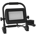 HOMCOM Proiector LED de Lucru 6500k cu Cap Rotativ și Suport, din Aluminiu și Metal, 25,5x16x25,5 cm, Negru
