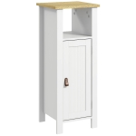 kleankin Slim Bathroom Storage Cabinet - White
