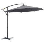 Outsunny Umbrela pentru Gradina Brat Deluxe Inclinabila cu Manivela, Φ3m