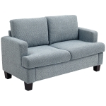 HOMCOM Two-Seater Chenille Sofa - Light Grey