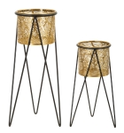 Mauro Ferretti  Suport Vaza Drak Set 2 Buc cm 21X20X46-18X18X32