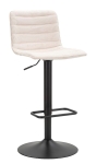 Mauro Ferretti  Scaun De Bar Înalt Alb cm 43X49,5X85,5-107 (Saz cm 61-82,5) Set 2 Bucati