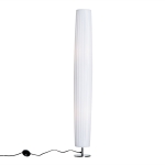 HOMCOM Candeeiro de Pé Moderno com Interruptor de Pé e Base de Aço Inoxidável Ø15x120 cm Branco
