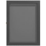 HOMCOM Frame box T-frame cadre pour maillot porte acrylique doublure interne feutre 60 x 6,5 x 80 cm noir