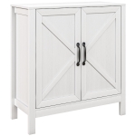 HOMCOM Aparador para Salón con Estante Ajustable y Antivuelco Aparador para Cocina Comedor Dormitorio 80x35x85 cm Blanco