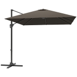 Outsunny Patio Offset Parasol Umbrella - Tan