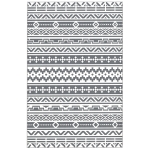 Outsunny Tapete de Exterior 182x274 cm Tapete Reversível com Desenho Geométrico Impermeável e Bolsa de Transporte Cinza Escuro