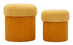 Mauro Ferretti Puff cu Depozitare Set 2 Buc cm Ø 42x44-35x36